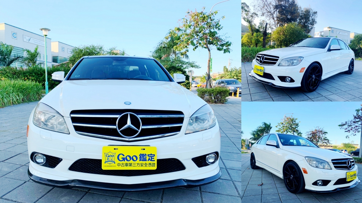 2009年 BENZ C300 全景天窗 記憶加熱椅 前後卡夢套件 X派消音包 四出尾管 遮陽簾