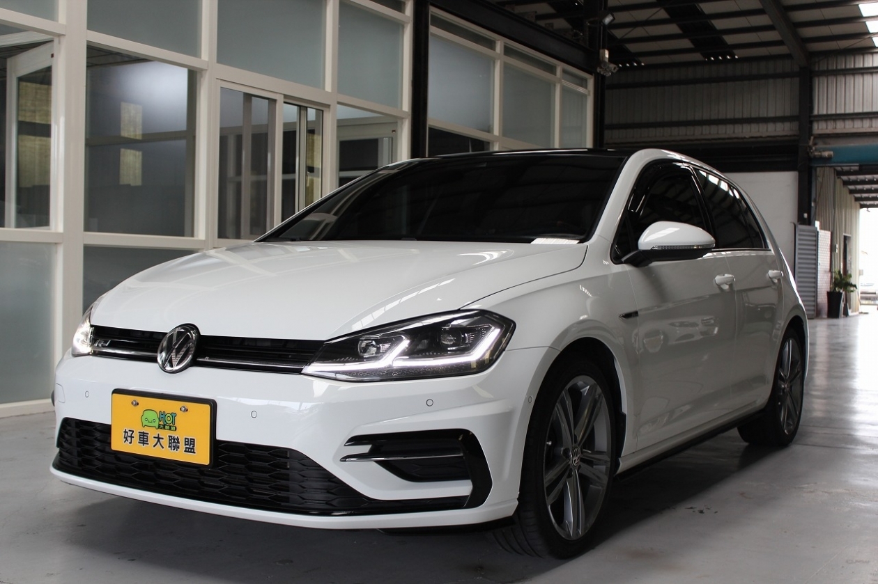 2019年 GOLF 280 TSI R_Line  自動停車 9.2吋影音 全景天窗 盲點