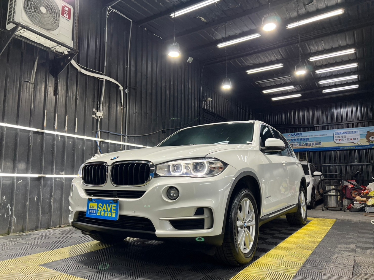 《上有SAVE認證車 Google五星評價》X5 xDrive2.0L原鈑件全程原廠保養 實跑16萬